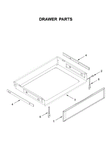 Drawer Parts parts for Kitchenaid Electric Range YKFEG500EWH3 from AppliancePartsPros.com