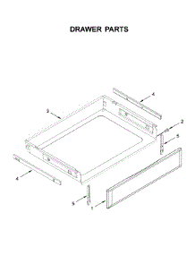Drawer Parts parts for Kitchenaid Electric Range YKFEG500EWH4 from AppliancePartsPros.com
