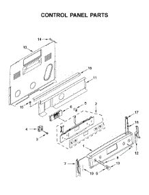 Control Panel Parts parts for Kitchenaid Electric Range YKFEG510ESS3 from AppliancePartsPros.com