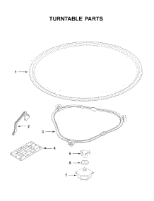 Turntable Parts parts for Kitchenaid Built-In Microwave YKMBT5011KS0 from AppliancePartsPros.com