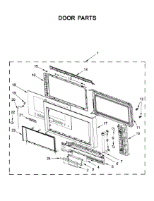 Door Parts parts for Kitchenaid Microwave/Hood Combo YKMHC319ES5 from AppliancePartsPros.com