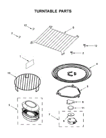 Turntable Parts parts for Kitchenaid Microwave/Hood Combo YKMHC319ES5 from AppliancePartsPros.com