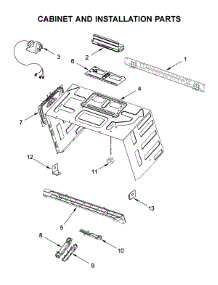 Cabinet And Installation Parts parts for Kitchenaid Microwave/Hood Combo YKMHC319ES5 from AppliancePartsPros.com