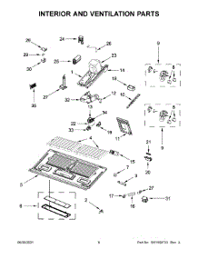 Interior And Ventilation Parts parts for Kitchenaid Microwave/Hood Combo YKMHP519ES05 from AppliancePartsPros.com
