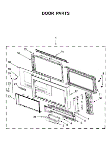 Door Parts parts for Kitchenaid Microwave/Hood Combo YKMHP519ES4 from AppliancePartsPros.com