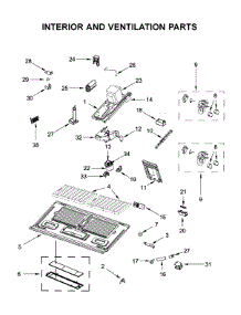 Interior And Ventilation Parts parts for Kitchenaid Microwave/Hood Combo YKMHP519ES4 from AppliancePartsPros.com