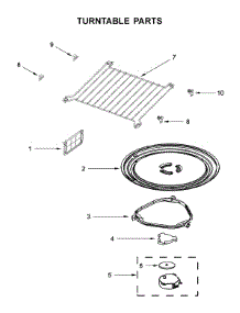 Turntable Parts parts for Kitchenaid Microwave/Hood Combo YKMHS120EB8 from AppliancePartsPros.com
