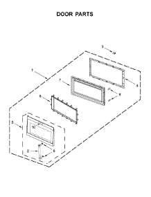 Door Parts parts for Kitchenaid Microwave/Hood Combo YKMHS120EBS4 from AppliancePartsPros.com