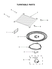 Turntable Parts parts for Kitchenaid Microwave/Hood Combo YKMHS120EBS4 from AppliancePartsPros.com