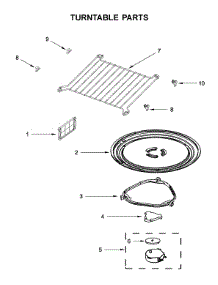 Turntable Parts parts for Kitchenaid Microwave/Hood Combo YKMHS120ES9 from AppliancePartsPros.com