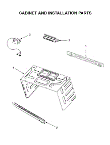 Cabinet And Installation Parts parts for Kitchenaid Microwave/Hood Combo YKMHS120ES9 from AppliancePartsPros.com