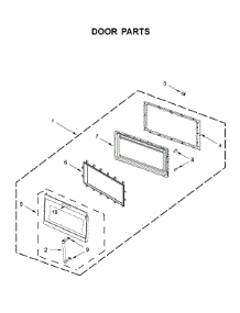 Door Parts parts for Kitchenaid Microwave/Hood Combo YKMHS120KPS0 from AppliancePartsPros.com
