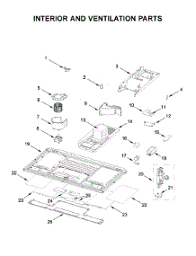 Interior And Ventilation Parts parts for Kitchenaid Microwave/Hood Combo YKMLS311HBL6 from AppliancePartsPros.com