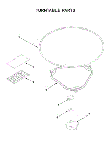 Turntable Parts parts for Kitchenaid Microwave/Hood Combo YKMLS311HWH5 from AppliancePartsPros.com