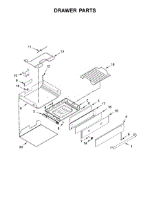 Drawer Parts parts for Kitchenaid Range YKSDB900ESS2 from AppliancePartsPros.com