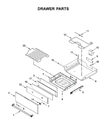 Drawer Parts parts for Kitchenaid Electric Range YKSEB900ESS3 from AppliancePartsPros.com