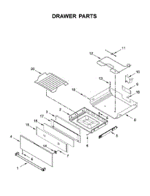 Drawer Parts parts for Kitchenaid Electric Range YKSEB900EWH3 from AppliancePartsPros.com