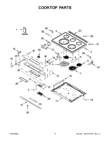 Cooktop Parts parts for Kitchenaid Electric Range YKSEG700EBS4 from AppliancePartsPros.com