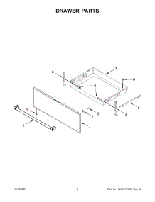 Drawer Parts parts for Kitchenaid Electric Range YKSEG700EBS4 from AppliancePartsPros.com