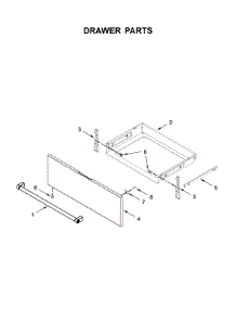 Drawer Parts parts for Kitchenaid Electric Range YKSEG700ESS3 from AppliancePartsPros.com