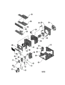 Chassis parts for Friedrich Room Air Conditioner YL24L35-A from AppliancePartsPros.com