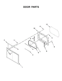 Door Parts parts for Maytag Dryer YMED6230HC0 from AppliancePartsPros.com