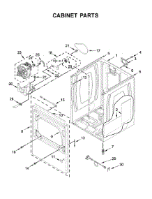 Cabinet Parts parts for Maytag Dryer YMED6230HC1 from AppliancePartsPros.com