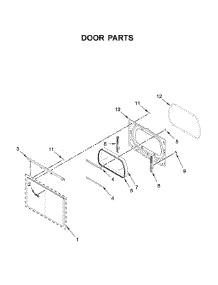 Door Parts parts for Maytag Dryer YMED6230HW1 from AppliancePartsPros.com