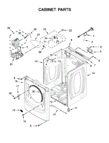 Cabinet Parts parts for Maytag Dryer YMED6630HC0 from AppliancePartsPros.com