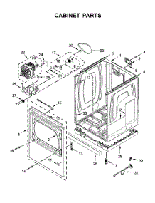Cabinet Parts parts for Maytag Dryer YMED7230HC1 from AppliancePartsPros.com