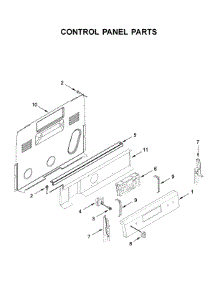 Control Panel Parts parts for Maytag Electric Range YMER6600FB2 from AppliancePartsPros.com