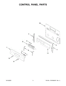Control Panel Parts parts for Maytag Electric Range YMER6600FB5 from AppliancePartsPros.com