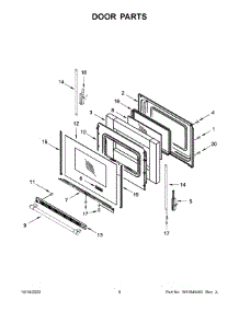 Door Parts parts for Maytag Electric Range YMER6600FB5 from AppliancePartsPros.com