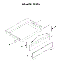 Drawer Parts parts for Maytag Electric Range YMER6600FW1 from AppliancePartsPros.com