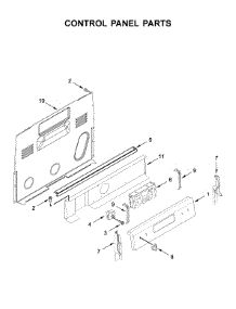 Control Panel Parts parts for Maytag Electric Range YMER6600FW2 from AppliancePartsPros.com
