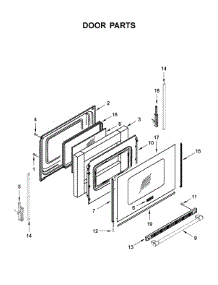 Door Parts parts for Maytag Electric Range YMER6600FW2 from AppliancePartsPros.com