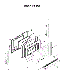 Door Parts parts for Maytag Electric Range YMER6600FZ2 from AppliancePartsPros.com