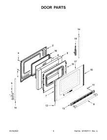 Door Parts parts for Maytag Electric Range YMER6600FZ5 from AppliancePartsPros.com