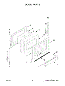 Door Parts parts for Maytag Electric Range YMER6600FZ6 from AppliancePartsPros.com
