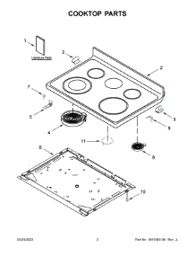 Cooktop Parts parts for Maytag Electric Range YMER7700LZ2 from AppliancePartsPros.com