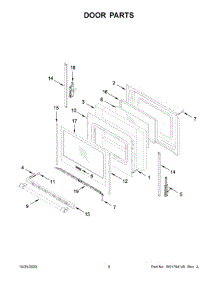 Door Parts parts for Maytag Electric Range YMER7700LZ3 from AppliancePartsPros.com