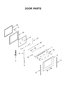 Door Parts parts for Maytag Electric Range YMER8800FW3 from AppliancePartsPros.com
