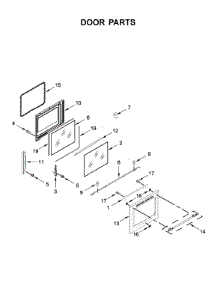 Door Parts parts for Maytag Electric Range YMER8800FZ2 from AppliancePartsPros.com