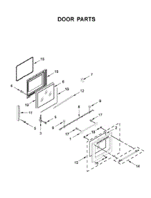 Door Parts parts for Maytag Electric Range YMER8800FZ3 from AppliancePartsPros.com