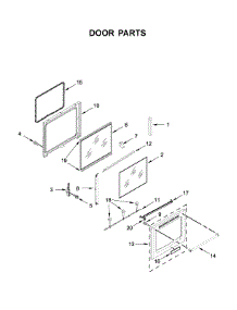 Door Parts parts for Maytag Electric Range YMER8800HK0 from AppliancePartsPros.com