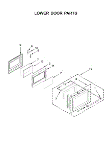 Lower Door Parts parts for Maytag Electric Range YMET8800FZ00 from AppliancePartsPros.com