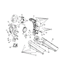 Impeller / Engine Cover parts for Mtd Gas Leaf Blower YMGBV3100 from AppliancePartsPros.com