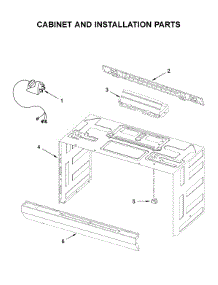 Cabinet And Installation Parts parts for Maytag Microwave/Hood Combo YMMV1175JZ0 from AppliancePartsPros.com