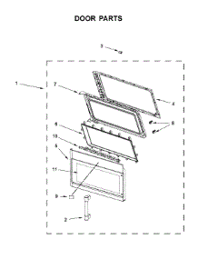 Door Parts parts for Maytag Microwave/Hood Combo YMMV4205FZ4 from AppliancePartsPros.com