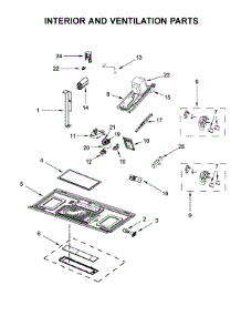 Interior And Ventilation Parts parts for Maytag Microwave/Hood Combo YMMV4205FZ4 from AppliancePartsPros.com